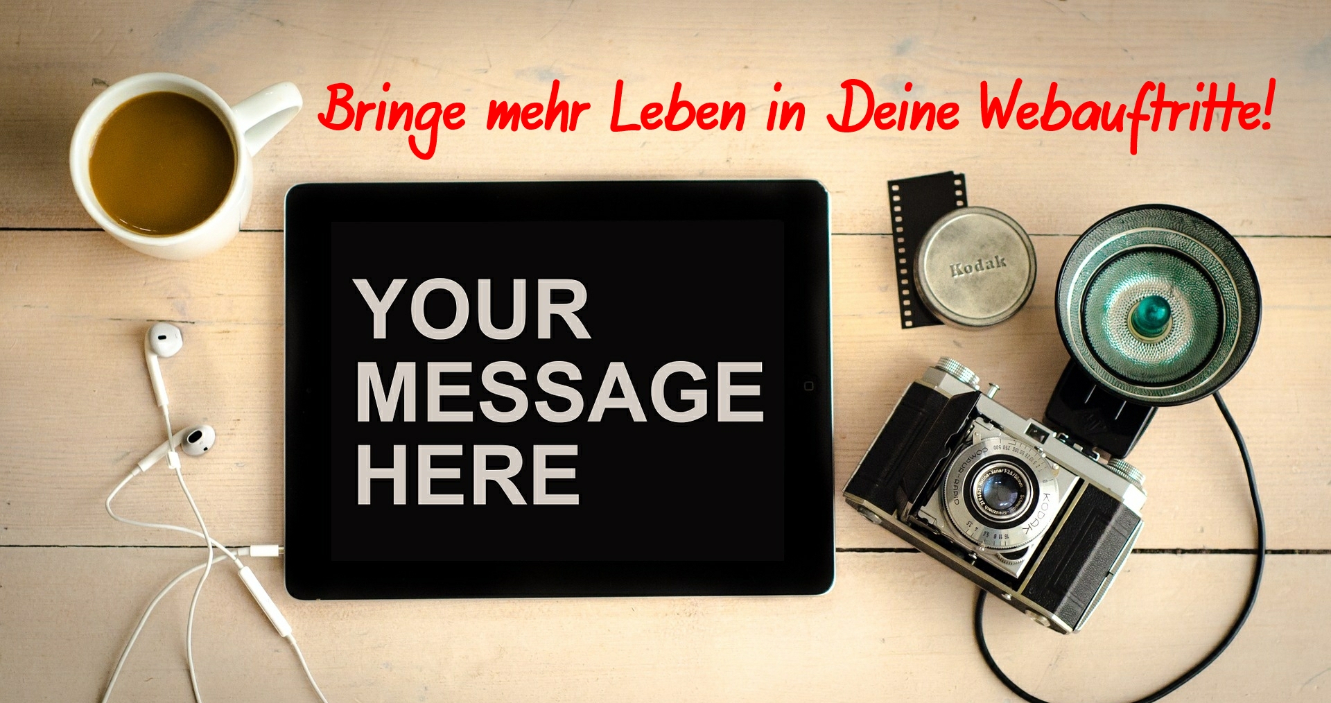 Bringe mehr Leben in Deine Webauftritte!